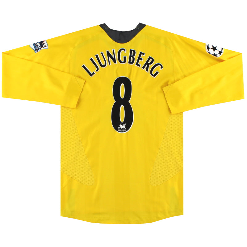 2006-07 Arsenal Nike Player Issue Away Shirt Ljungberg #8 L/S M Football Shirt