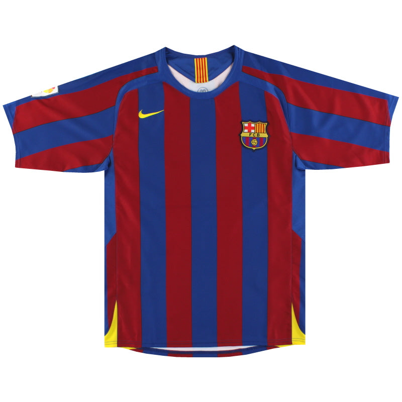 2005-06 Barcelona Nike Home Shirt S Football Shirt