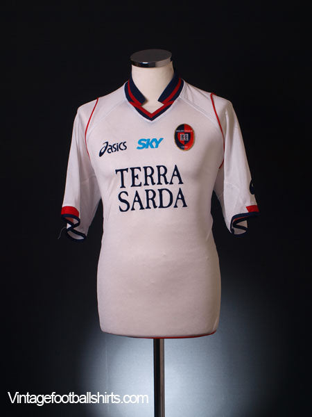 2005-06 Cagliari Away Shirt L Football Shirt