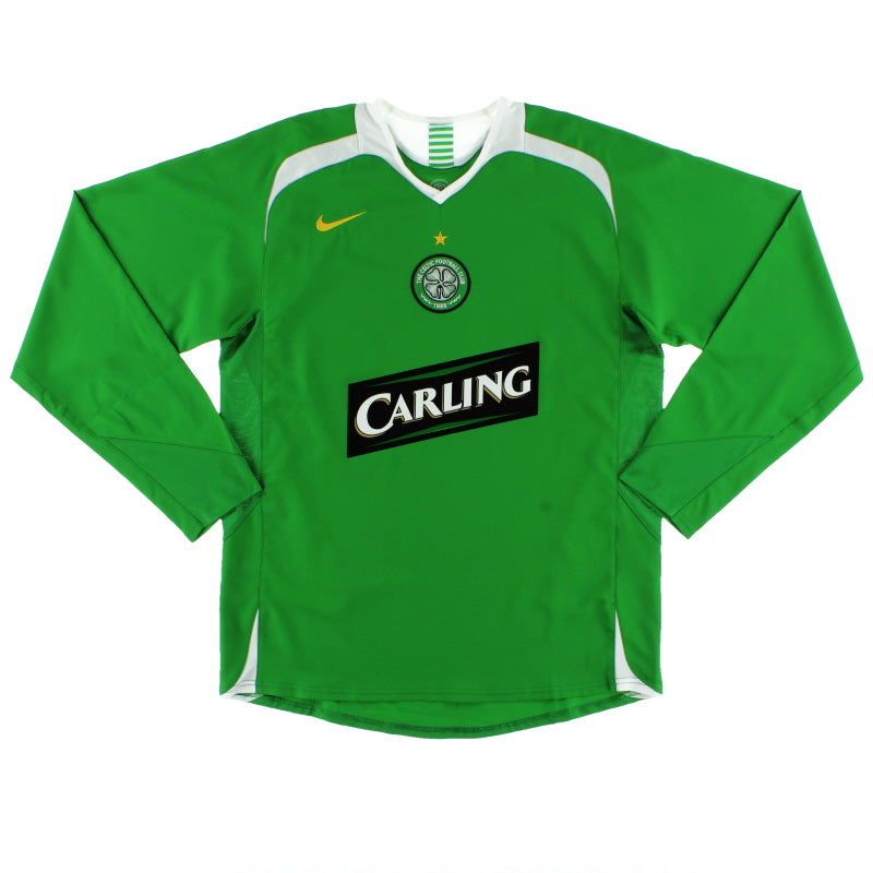 2005-06 Celtic Away Shirt L/S *Mint* S Football Shirt