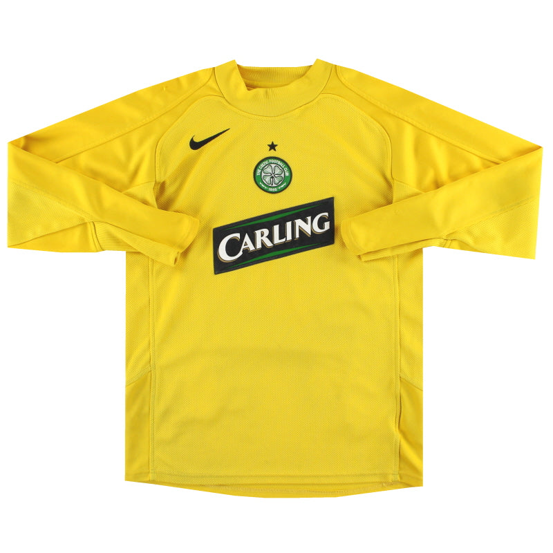 2005-06 Celtic Nike Goalkeeper Shirt L.Boys Football Shirt