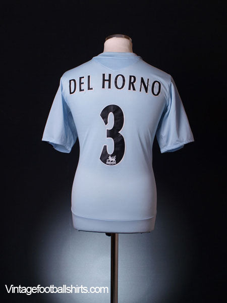 2005-06 Chelsea Away Shirt Del Horno #3 L Football Shirt