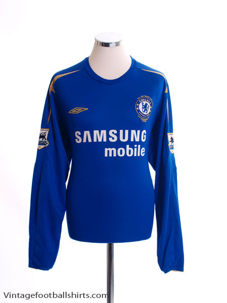 2005-06 Chelsea Home Shirt L/S XL Football Shirt