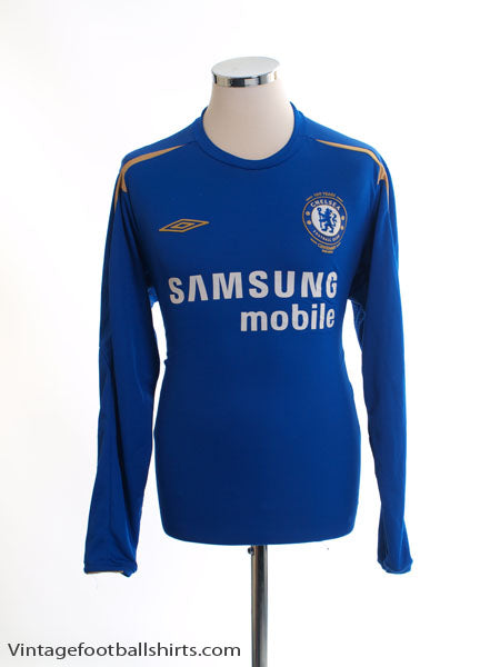 2005-06 Chelsea Home Shirt L/S L Football Shirt