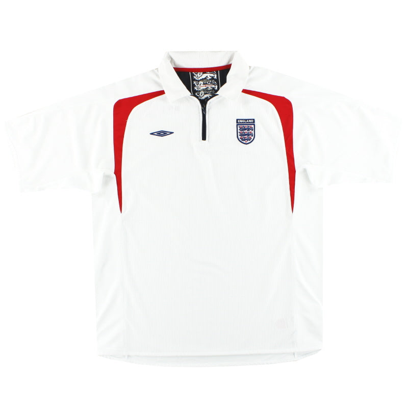2005-06 England Umbro 1/4 Zip Training Shirt XXL Training Shirt
