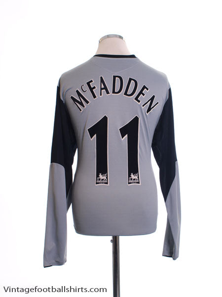 2005-06 Everton Away Shirt McFadden #11 L/S XL Football Shirt