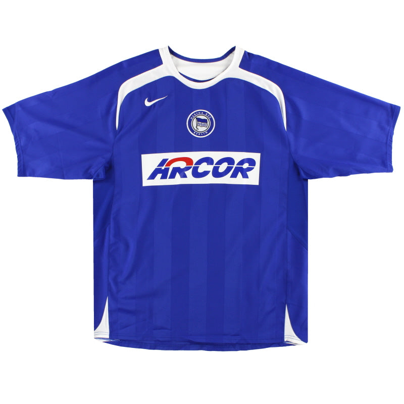 2005-06 Hertha Berlin Nike Home Shirt *Mint* L Football Shirt