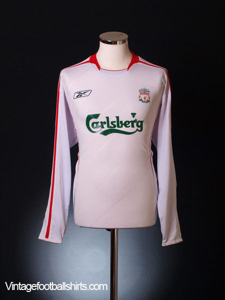 2005-06 Liverpool Away Shirt L/S M Football Shirt