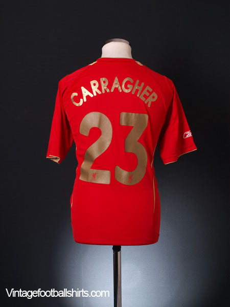 2005-06 Liverpool Champions League Home Shirt Carragher #23 M Football Shirt
