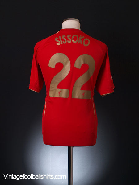 2005-06 Liverpool Champions League Home Shirt Sissoko #22 M Football Shirt