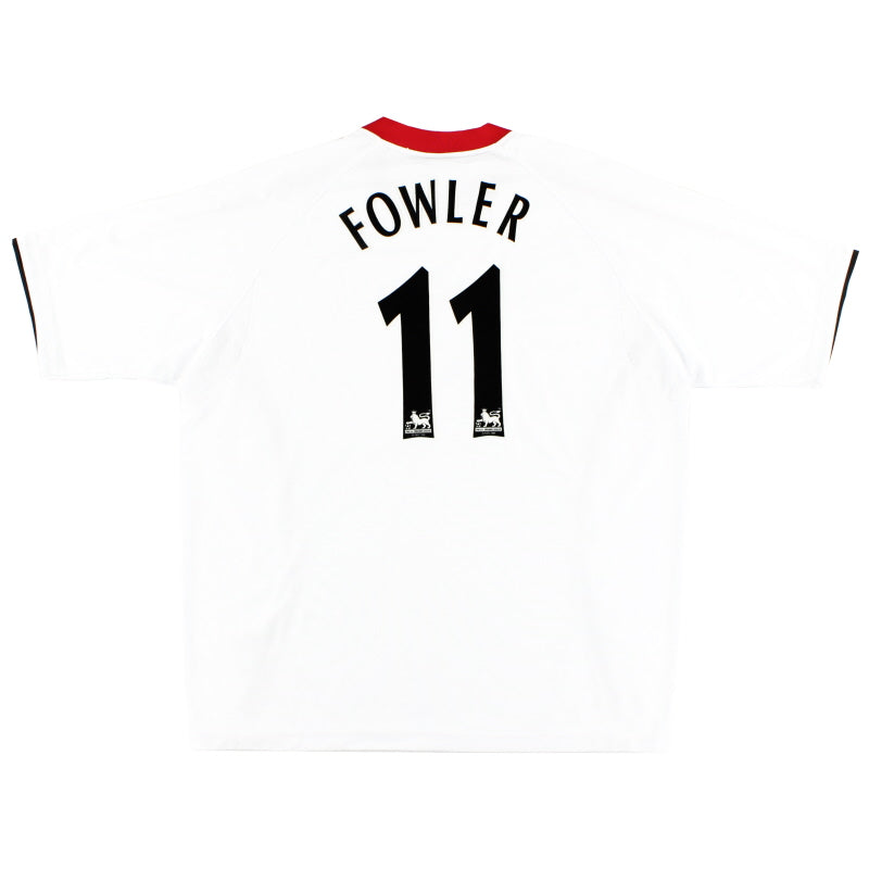 2005-06 Liverpool Reebok Away Shirt Fowler #11 Large Football Shirt
