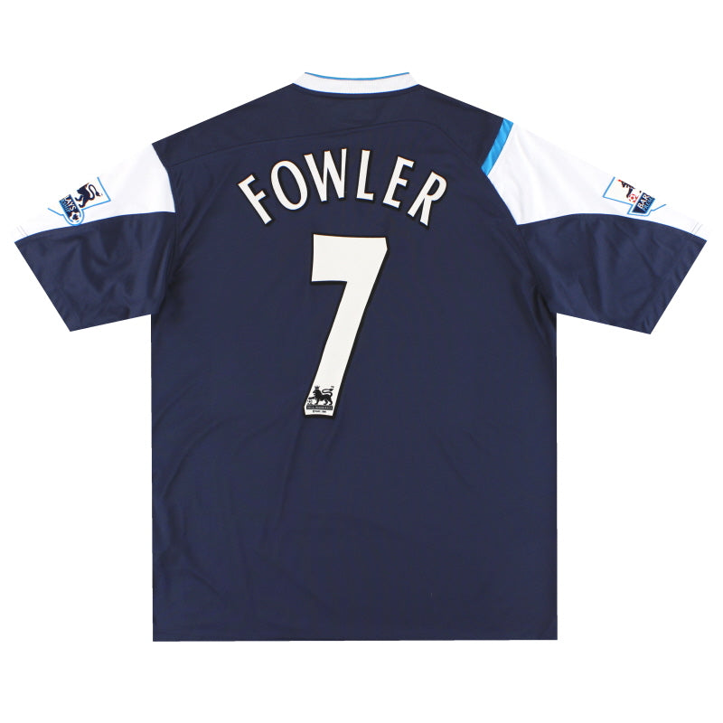 2005-06 Manchester City Reebok Away Shirt Fowler #7 *Mint* L Football Shirt