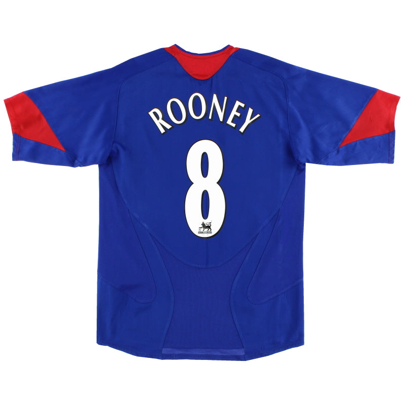 2005-06 Manchester United Away Shirt Rooney #8 S Football Shirt
