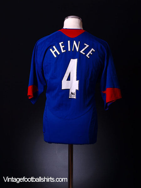 2005-06 Manchester United Away Shirt Heinze #4 XL Football Shirt
