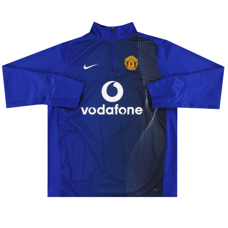 2005-06 Manchester United Nike 1/4 Zip Drill Top *Mint* XL Training Top