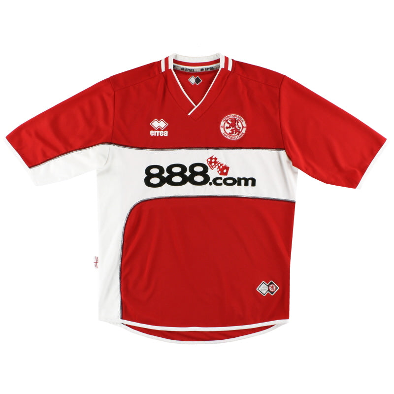 2005-06 Middlesbrough Errea Home Shirt M Football Shirt