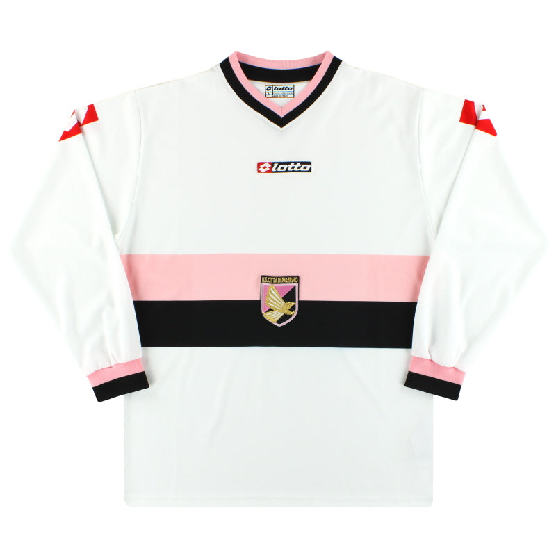 2005-06 Palermo Lotto Away Shirt L/S *Mint* L Football Shirt