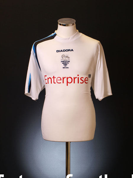2005-06 Preston '125 Years' Home Shirt M Football Shirt