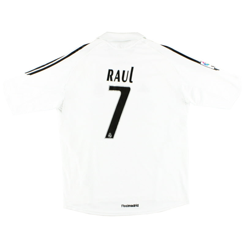 2005-06 Real Madrid Home Shirt Raul #7 XL Football Shirt