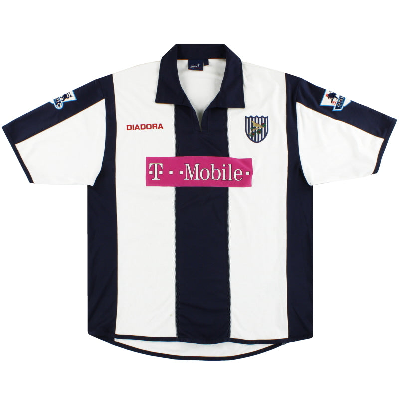 2005-06 West Brom Diadora Home Shirt L Football Shirt