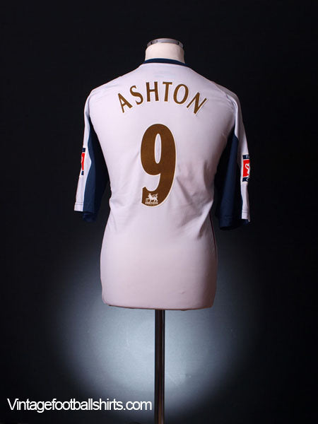 2005-06 West Ham Away Shirt Ashton #9 *Mint* XL Football Shirt
