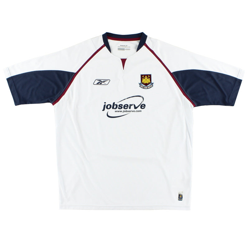 2005-06 West Ham Away Shirt L Football Shirt
