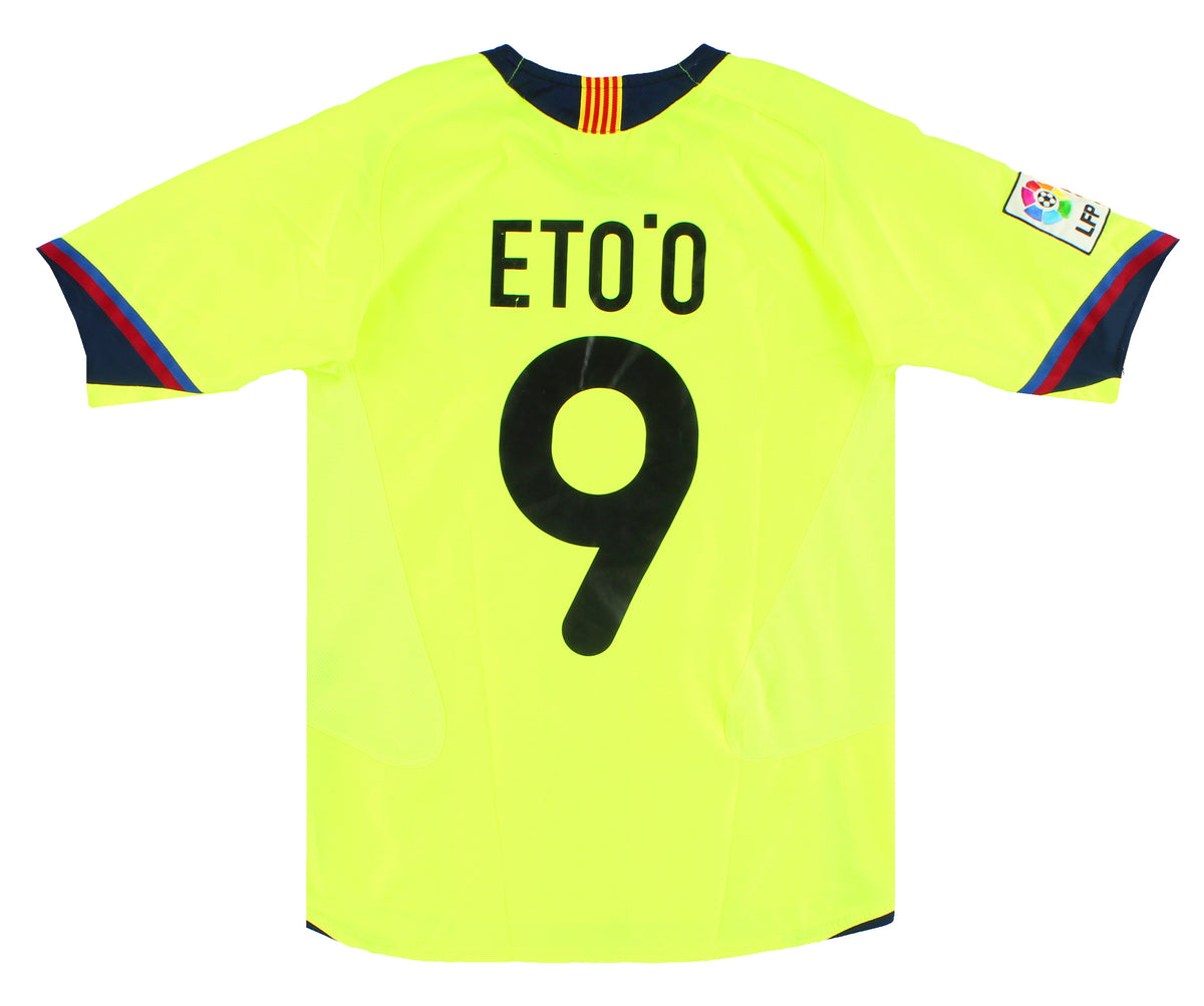 2005-06 Barcelona Nike Away Shirt Eto'o # L.Boys