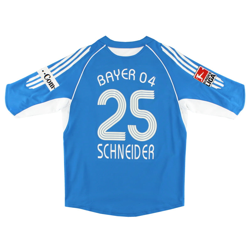 2005-07 Bayer Leverkusen Away Shirt Schneider #25 XL.Boys Football Shirt