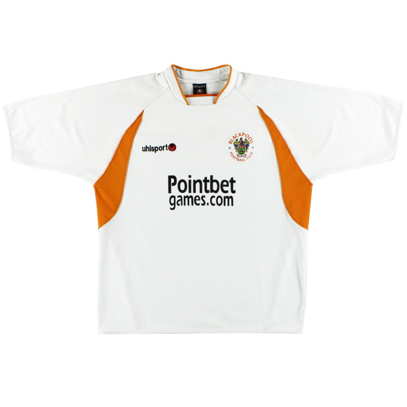 2005-07 Blackpool uhlsport Away Shirt XL Football Shirt