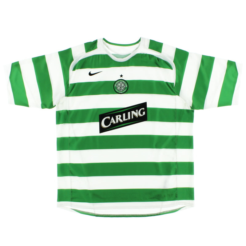 2005-07 Celtic Nike Home Shirt L Football Shirt