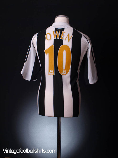 2005-07 Newcastle Home Shirt Owen #10 S Football Shirt