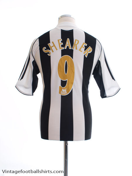 2005-07 Newcastle Home Shirt Shearer #9 S Football Shirt