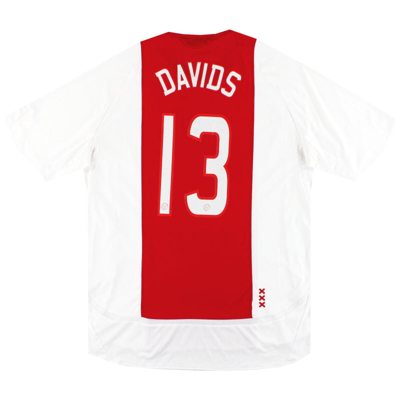 2006-07 Ajax adidas Home Shirt Davids #13 XL Football Shirt