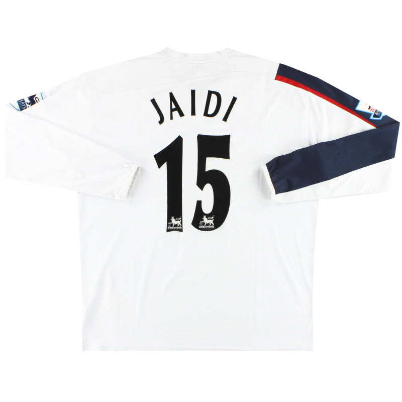 2006-07 Bolton Reebok Match Issue Home Shirt Jaidi #15 L/S XL Football Shirt