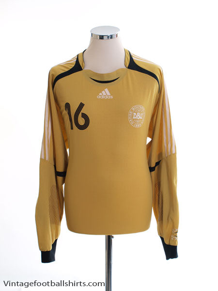 2006-07 Denmark Player Issue Goalkeeper Shirt #16 XL Football Shirt