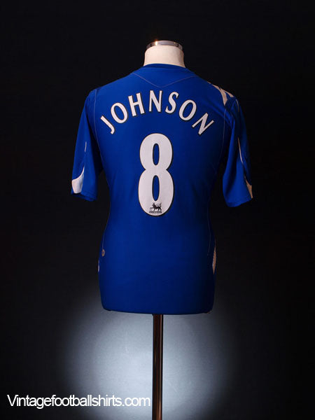 2006-07 Everton Home Shirt Johnson #8 M Football Shirt
