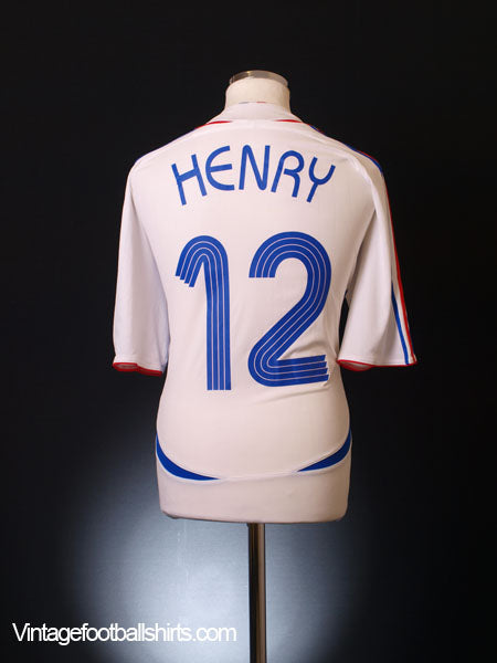 2006-07 France Away Shirt Henry #12 XL Football Shirt