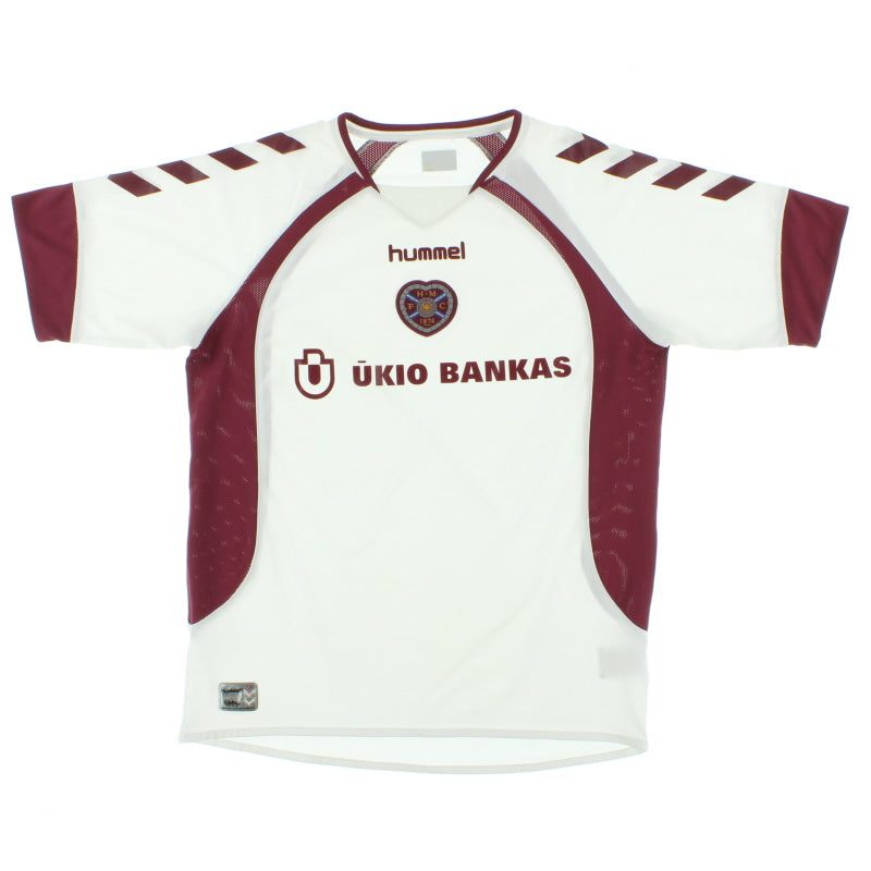 2006-07 Hearts Away Shirt L Football Shirt