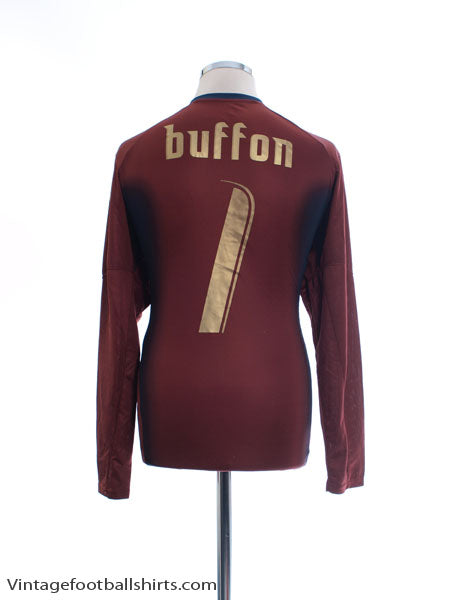 2006-07 Italy Goalkeeper Shirt Buffon #1 L Football Shirt