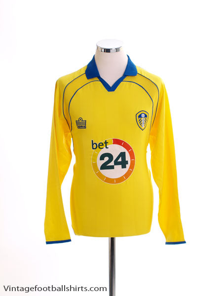 2006-07 Leeds Away Shirt L/S M Football Shirt
