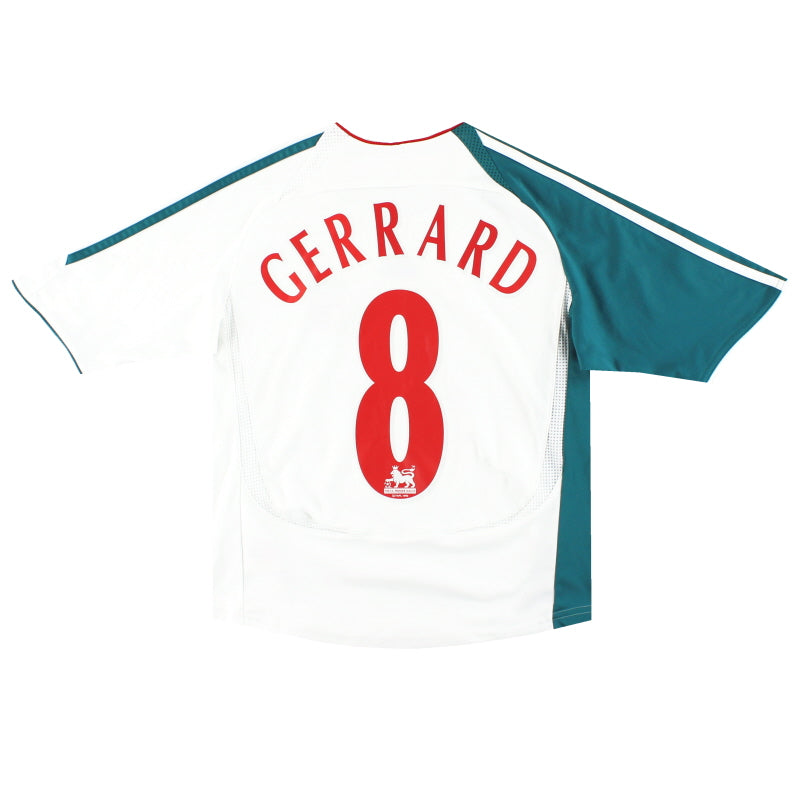 2006-07 Liverpool adidas European Third Shirt Gerrard #8 S.Boys Football Shirt