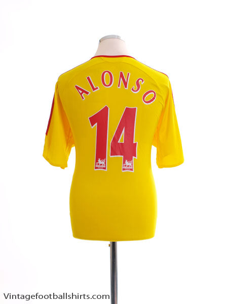 2006-07 Liverpool Away Shirt Alonso #14 L Football Shirt