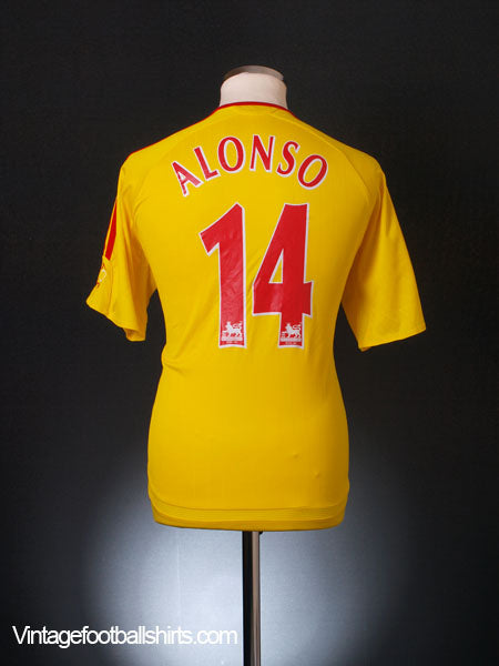 2006-07 Liverpool Away Shirt Alonso #14 *Mint* M Football Shirt