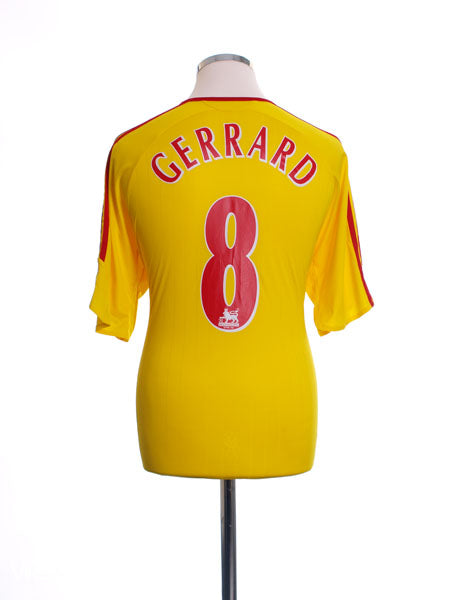 2006-07 Liverpool Away Shirt Gerrard #8 L Football Shirt