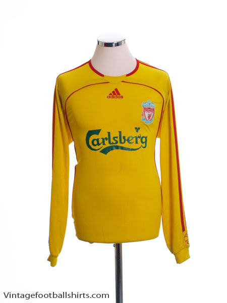2006-07 Liverpool Away Shirt L/S M Football Shirt