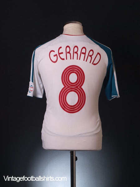 2006-07 Liverpool European Third Shirt Gerrard #8 XL.Boys Football Shirt