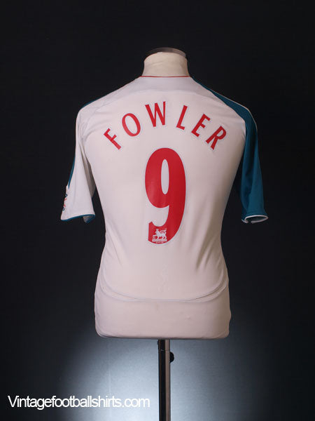 2006-07 Liverpool Third Shirt Fowler #9 XL.Boys Football Shirt