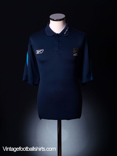 2006-07 Manchester City Reebok Training Polo Shirt XL Polo Shirt
