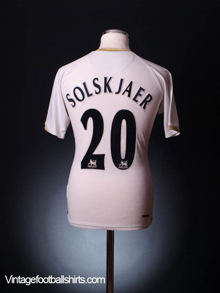 2006-07 Manchester United Away Shirt Solskjaer #20 L Football Shirt