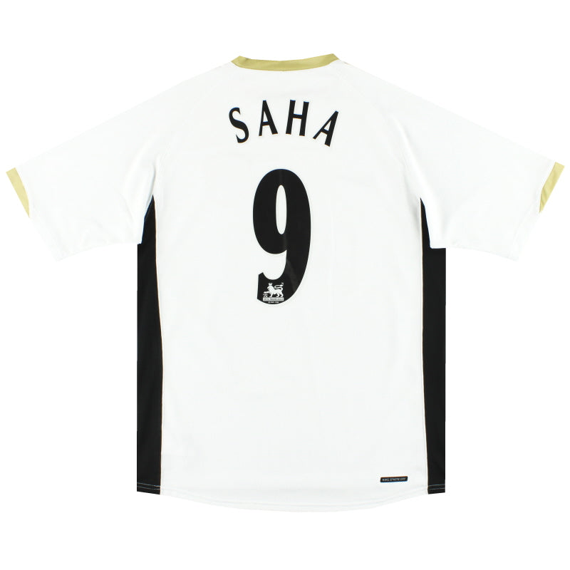 2006-07 Manchester United Away Shirt Saha #9 M Football Shirt